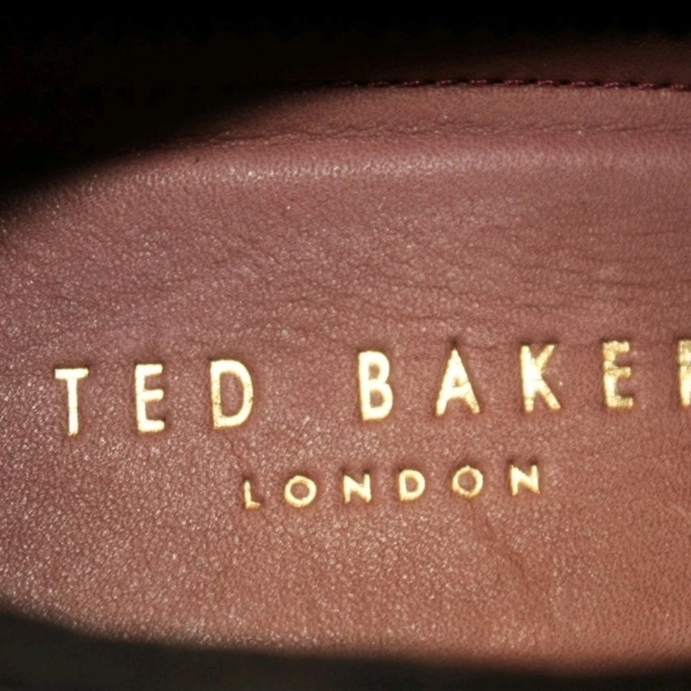 Ted Baker London NEW Layton Black Leather Low Top Sneakers M8.5 W10 41 - Picture 11 of 13